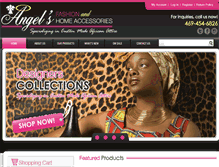 Tablet Screenshot of angelsafricanfashion.com